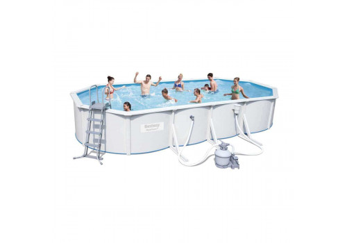 Сборный бассейн Bestway Hydrium (740х360х120), фильтр-насос песчаный 5678 л/ч