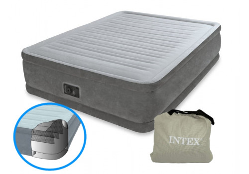 Надувная кровать Queen Comfort-plush Elevated Airbed, 152х203х46 см, со встроенным насосом 220 64414