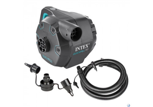 Насос электрический Quick-Fill 220В от бытовой сети, 3 насадки в комплекте (Intex 66644)