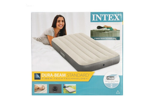 Intex 64101 Надувной матрас  односпальный (99х191х25) (без насоса)