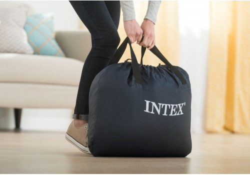 Надувная кровать со встроенным насосом Intex (152х203х51) 64478